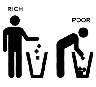 Rich (англ.) - богатый, poor - бедный